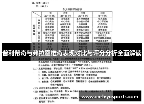 普利希奇与弗拉霍维奇表现对比与评分分析全面解读